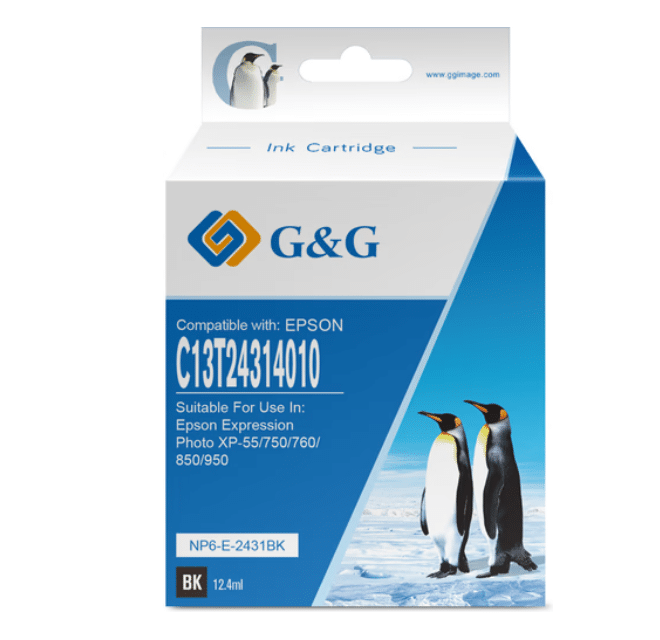 g&g 24xl cartridge zwart voor epson xp 55 xp 970