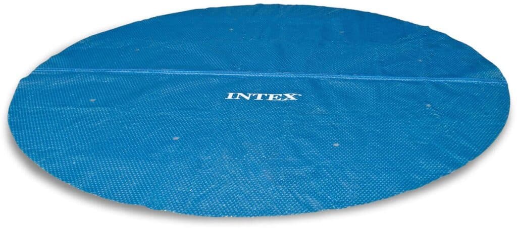 Blauw zwembadzeil Intex rond