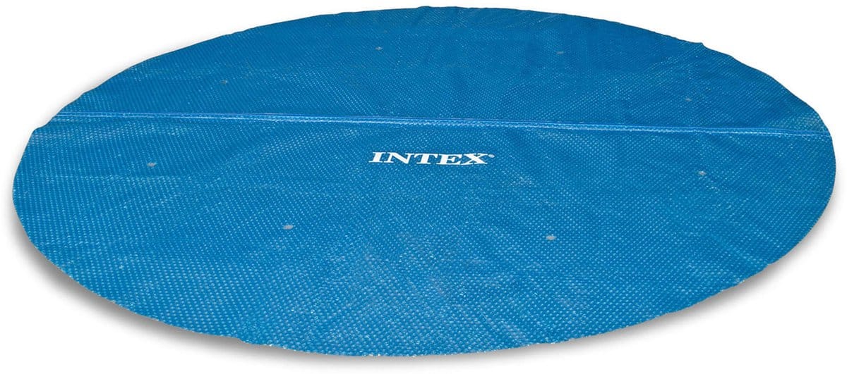 Blauw zwembadzeil Intex rond