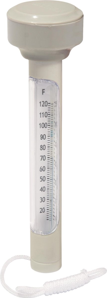 Witte dompelthermometer met koord.
