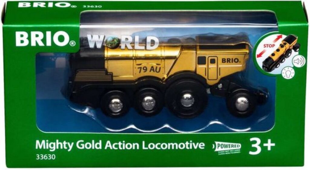 BRIO Mighty Gold Action Locomotive speelgoedtrein