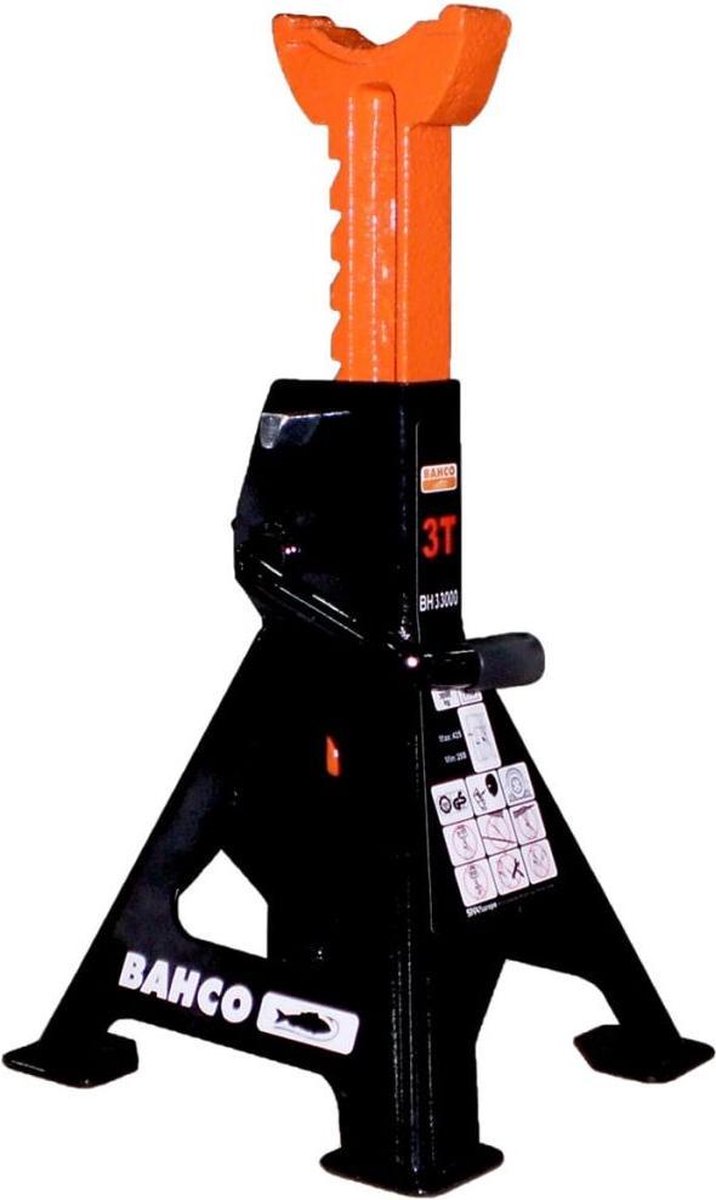 Autokrik 3 ton, zwart en oranje