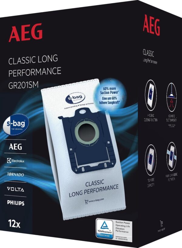 AEG stofzuigerzakken Classic Long Performance verpakking