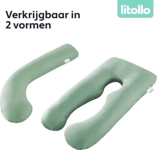 Twee groene kussenvarianten van Litollo.