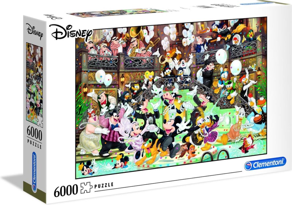 Disney puzzel met feestende tekenfilmfiguren, 6000 stukjes