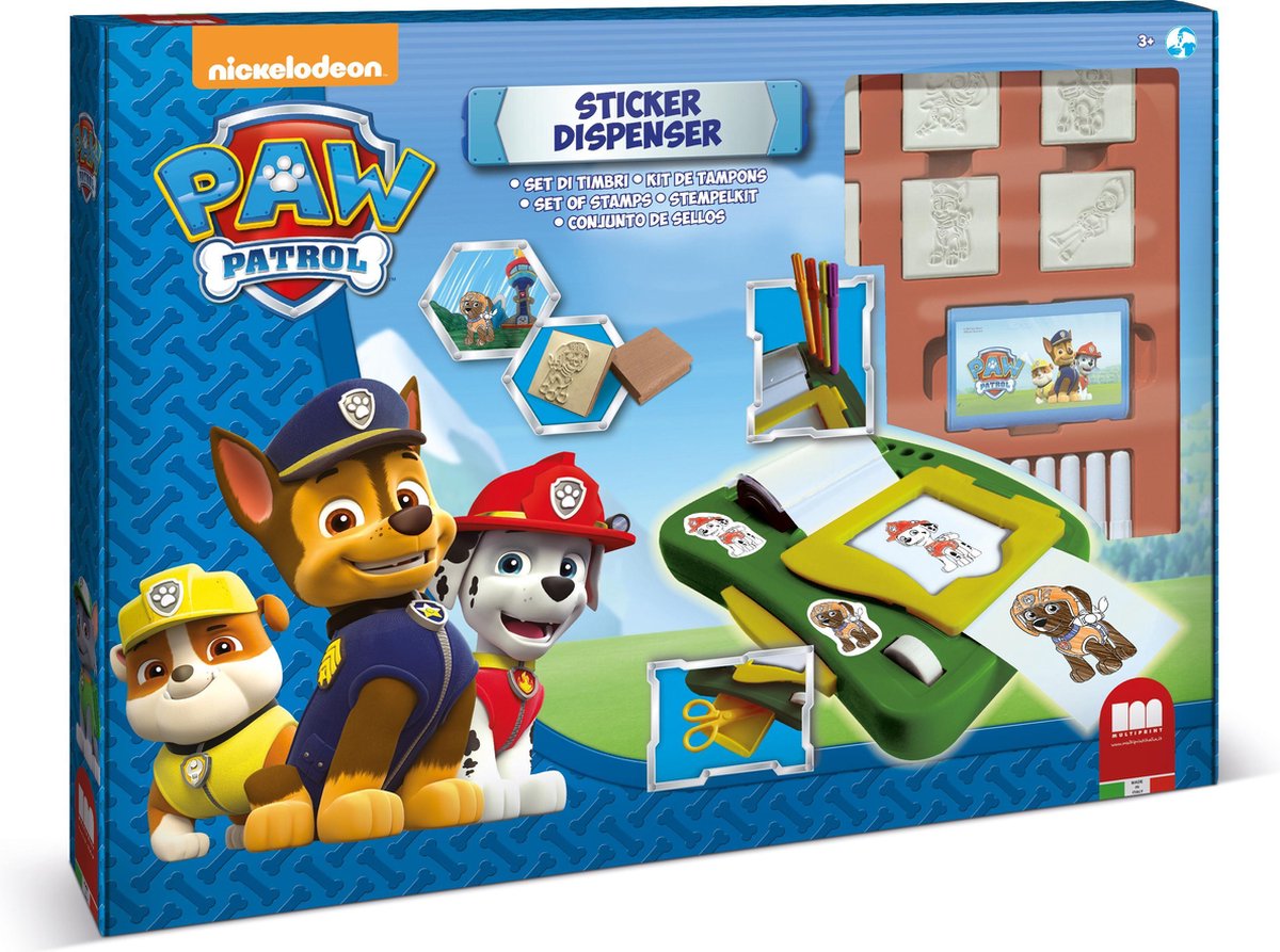 Paw Patrol Sticker Dispenser Craft Kit Packaging