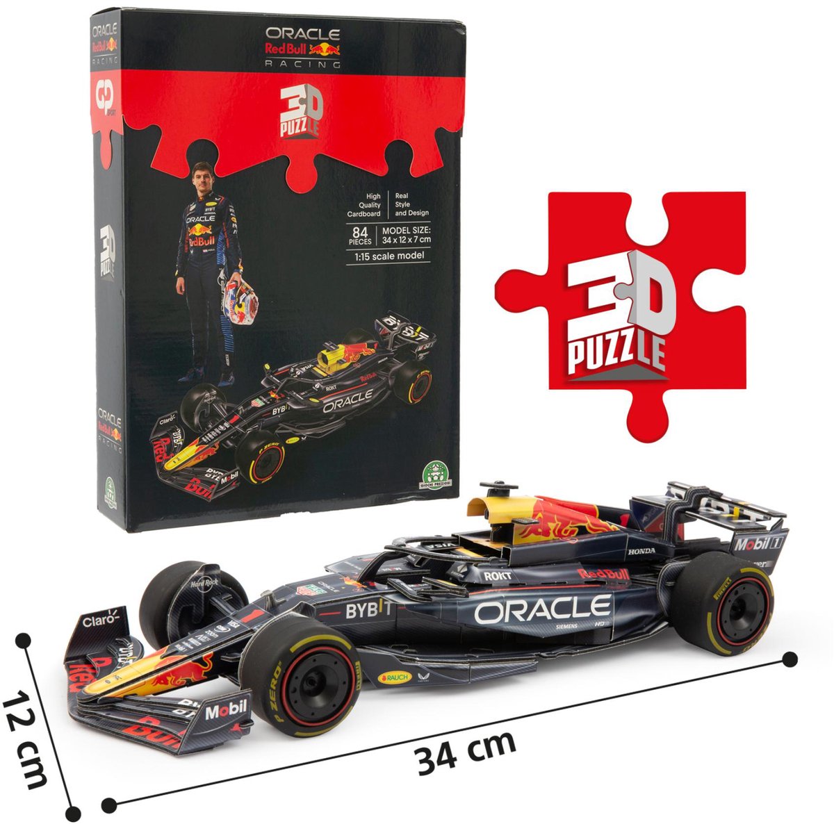 3D puzzel Red Bull Formule 1 auto