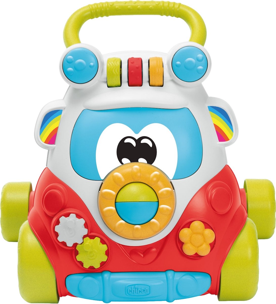 Speelgoed baby loopwagen met kleurrijke details