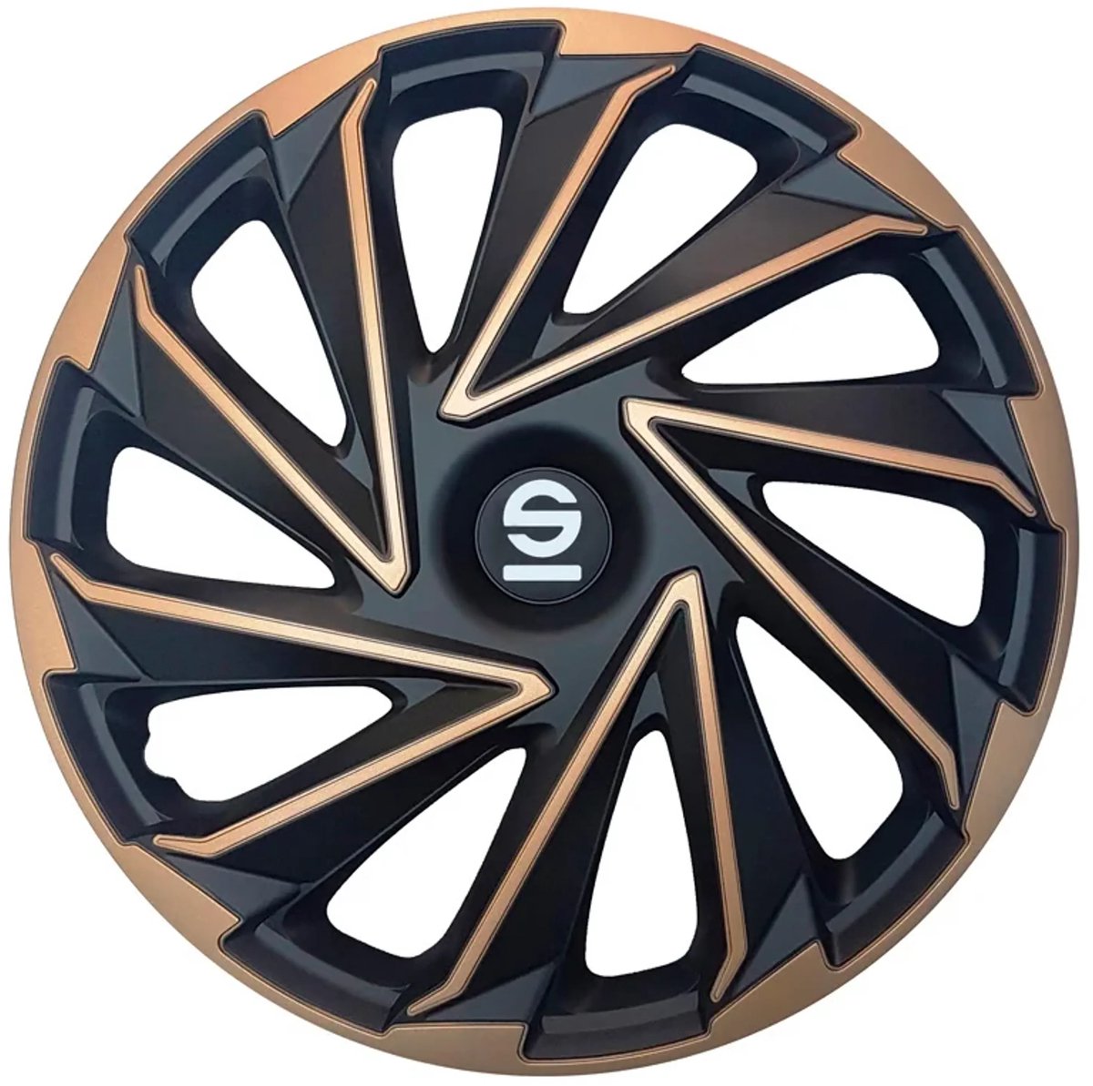 Zwart bronzen lichtmetalen velg met modern design