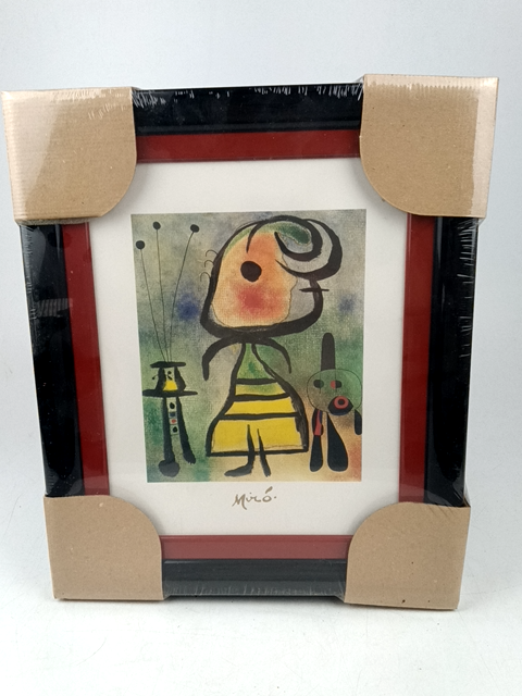 Ingelijste kunstprint met abstracte tekening