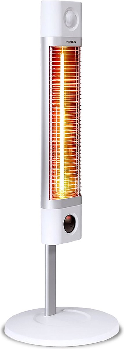 Staande elektrische verwarming met gloeidraad.