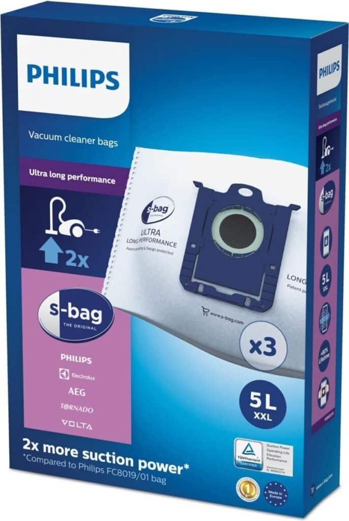 Philips stofzuigerzakken met lange levensduur, 5L XXL.