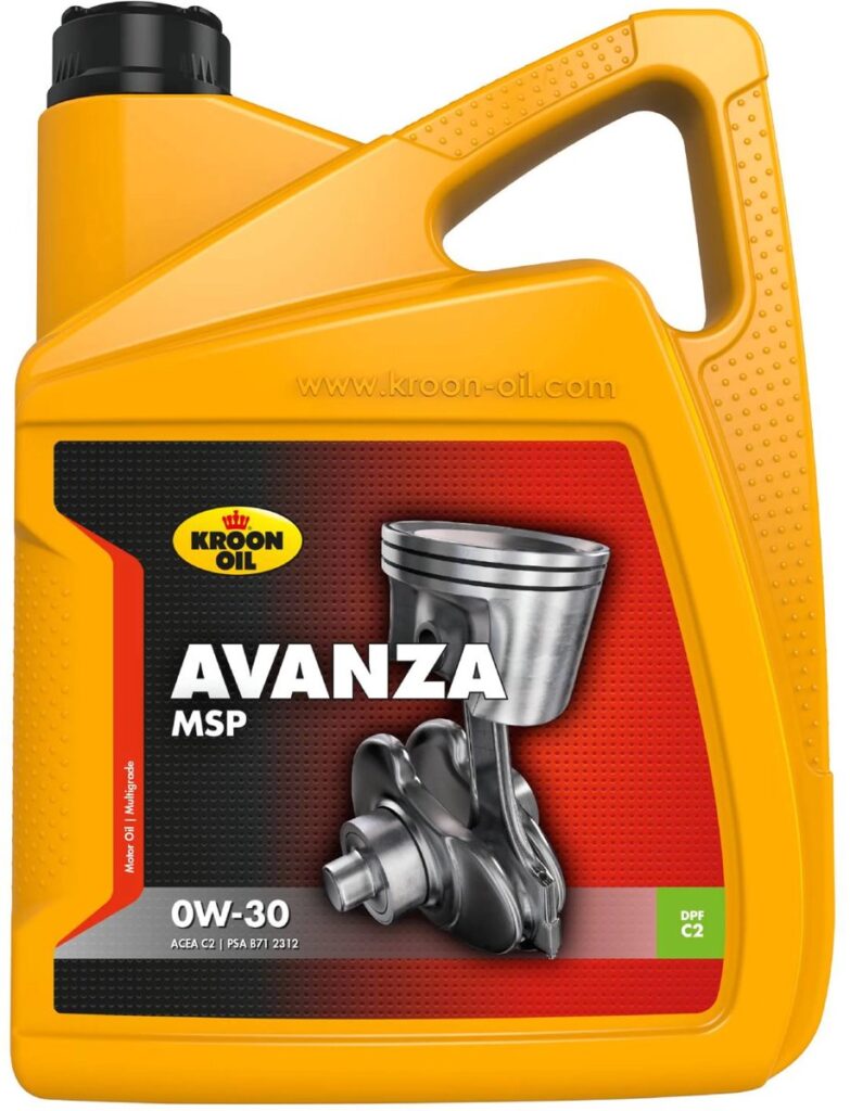 Kroon Oil Avanza MSP motorolie fles