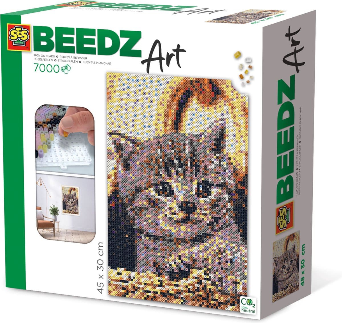 Beedz Art pakket met katten ontwerp