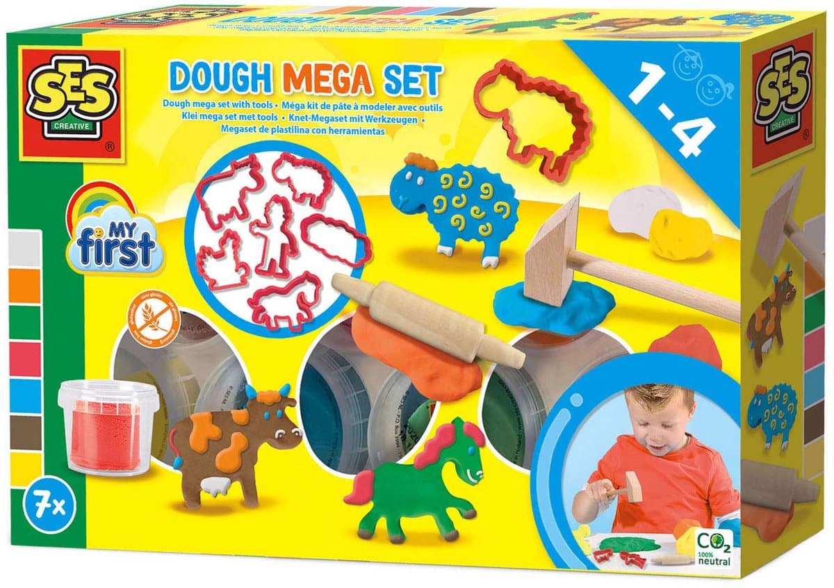 SES kleiset voor peuters met vormpjes en gereedschap.