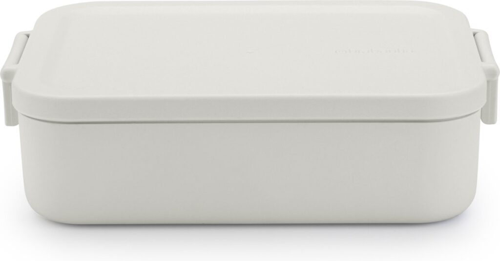 Witte rechthoekige doos met deksel