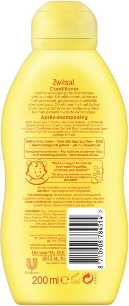 Zwitsal Conditioner verpakking