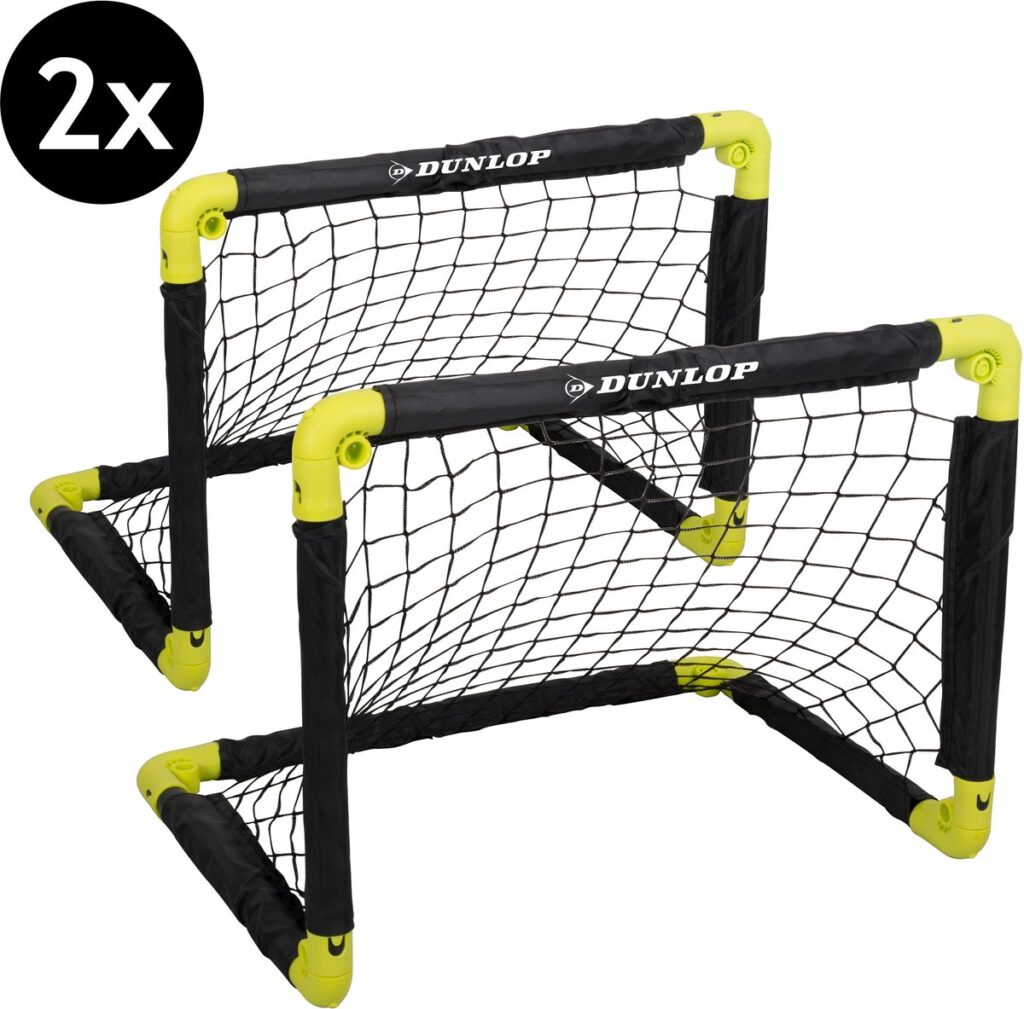 Set van twee Dunlop voetbaldoeltjes