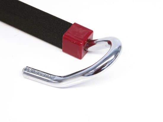 Glanzende metalen haak met handvat