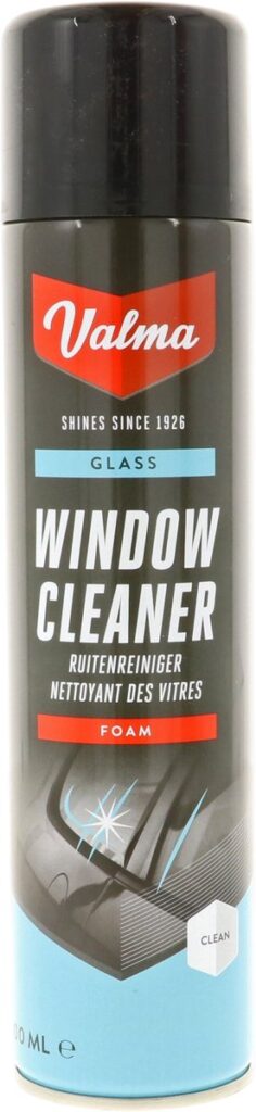 Valma ruitenreiniger schuim voor glasreiniging.