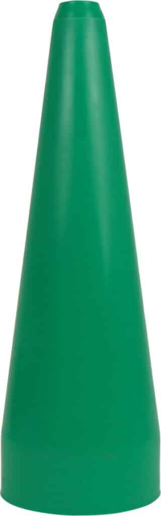 Groene verkeerskegel van kunststof