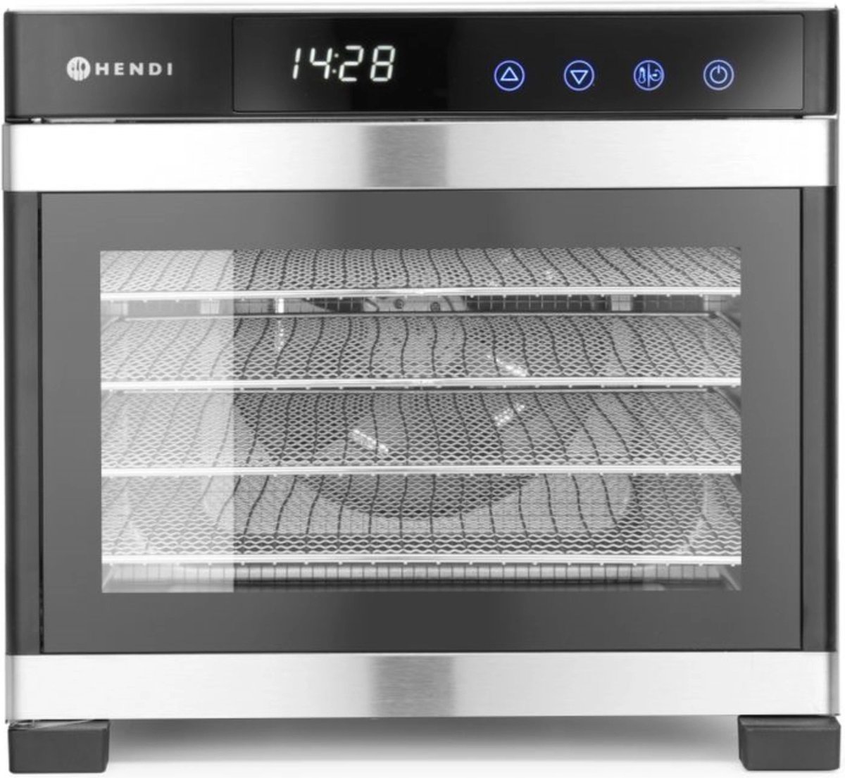RVS voedseldroger met digitale display en roosters