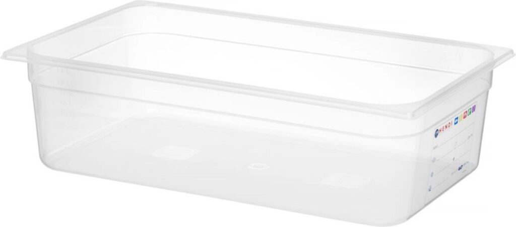 Transparante plastic bak voor opslag