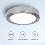 badkamer plafondlamp smartwares Ø 28 cm chrome led iwl 60004