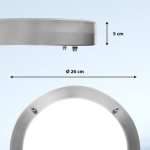 badkamer plafondlamp smartwares Ø 28 cm chrome led iwl 60004