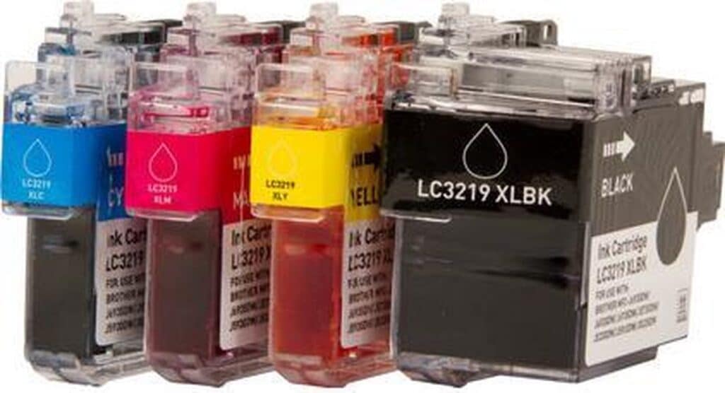 Set inktcartridges in verschillende kleuren