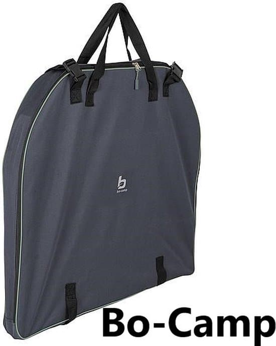 Grijze Bo-Camp opbergtas met handvatten.