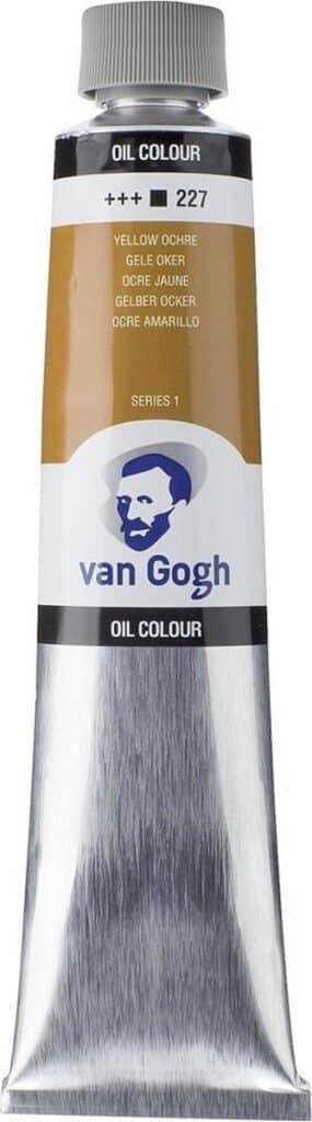Gele oker olieverf tube van Gogh