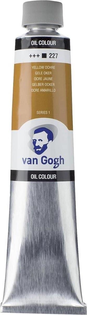 Gele oker olieverf tube van Gogh