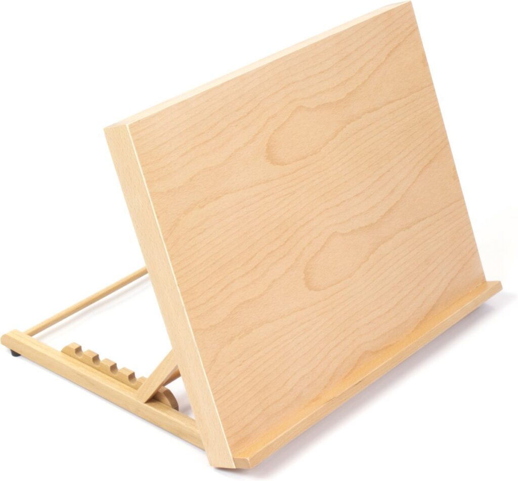 Houten verstelbare boekenstandaard