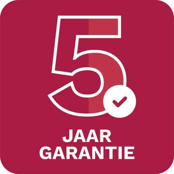 Vijf jaar garantie pictogram