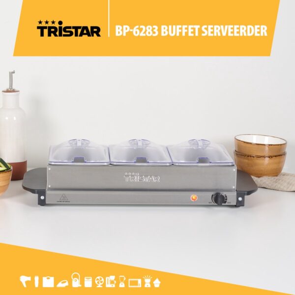 Tristar BP-6283 buffet serveerder op tafel.