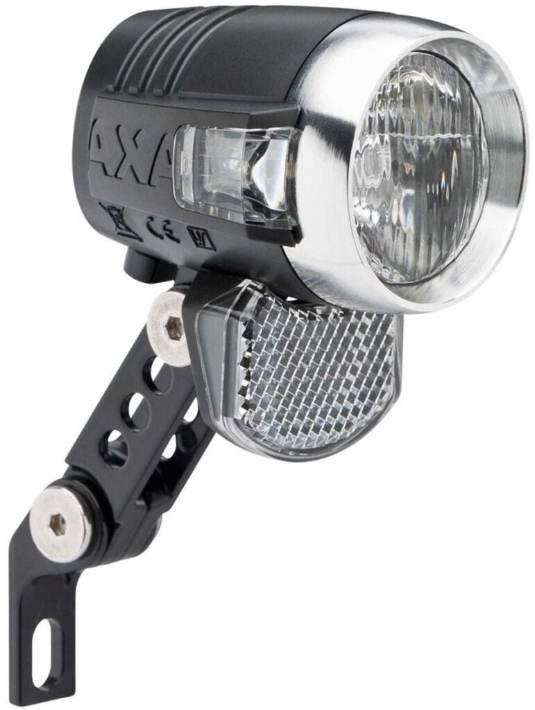AXA fiets koplamp met reflector en montagebeugel