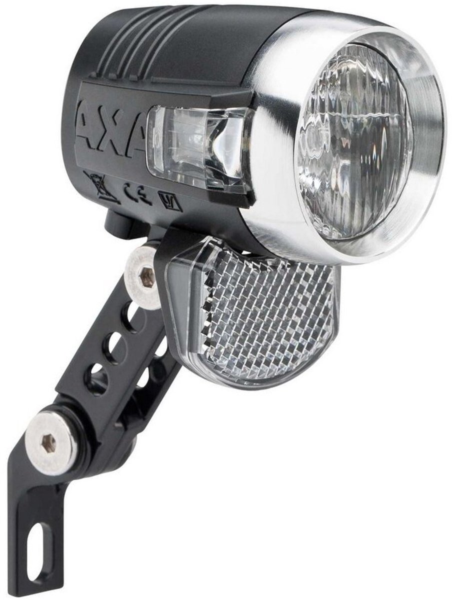 AXA fiets koplamp met reflector en montagebeugel