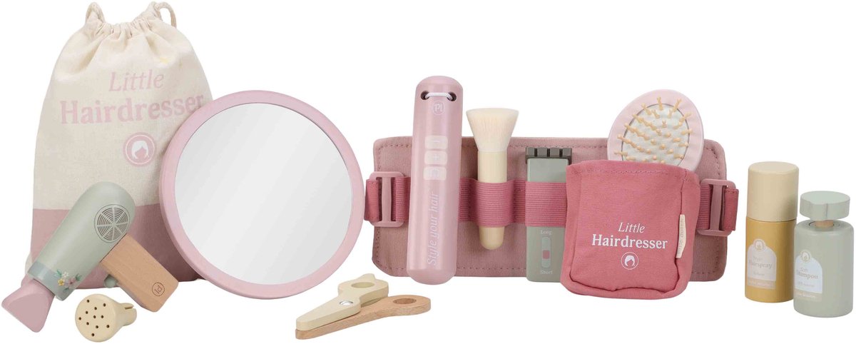 Toy Hairdressing Set with Mirror and Accessories