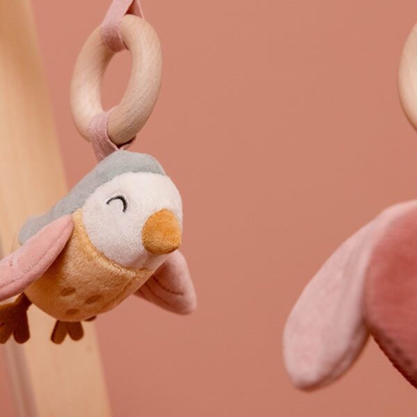 Pluche vogel hangdecoratie voor kinderen