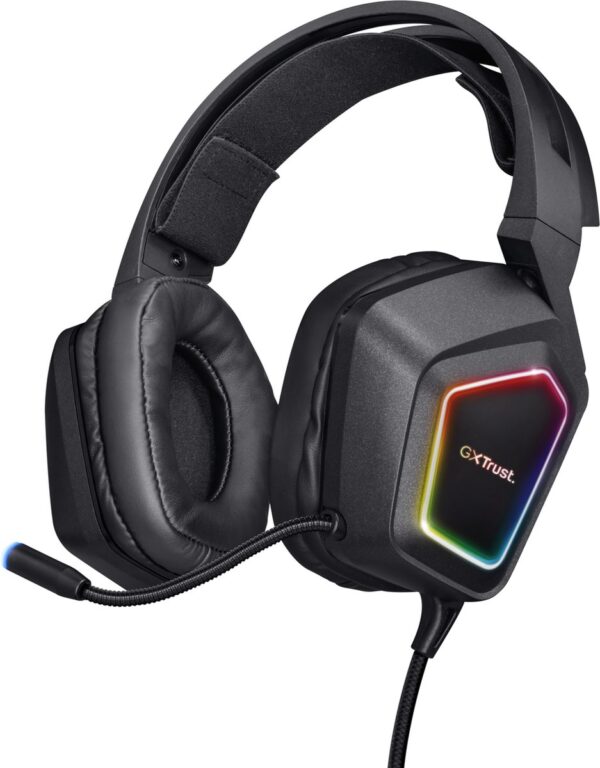 Gaming headset met RGB-verlichting en microfoon