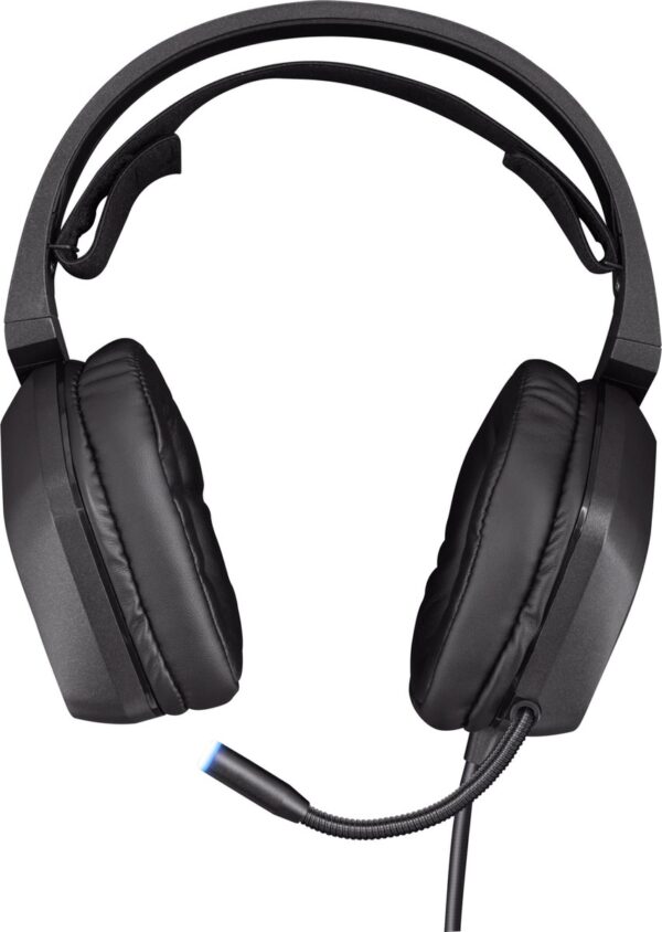 Zwarte gaming headset met microfoon