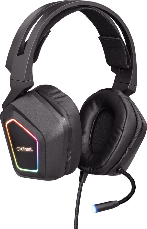 Gaming headset met microfoon en RGB-verlichting