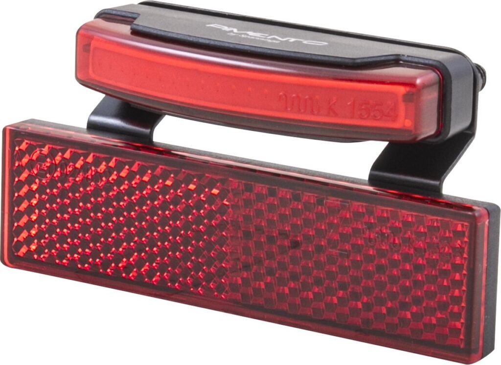 Rode fietsachterlamp met reflector