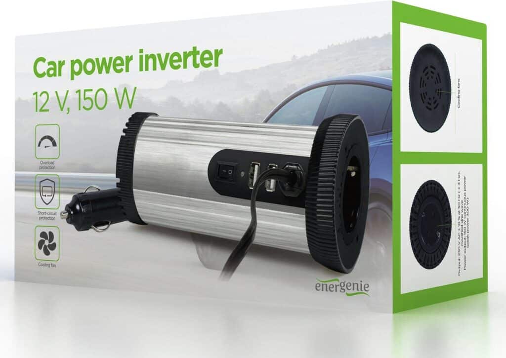 Autostroomomvormer 12V 150W met overloadbescherming
