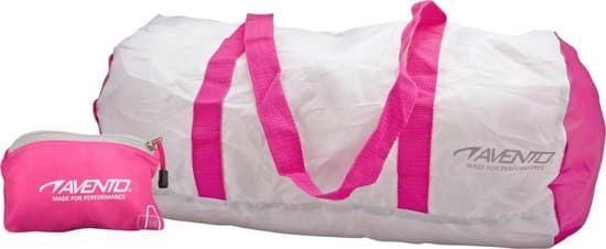 Witte en roze sporttas met Avento-logo