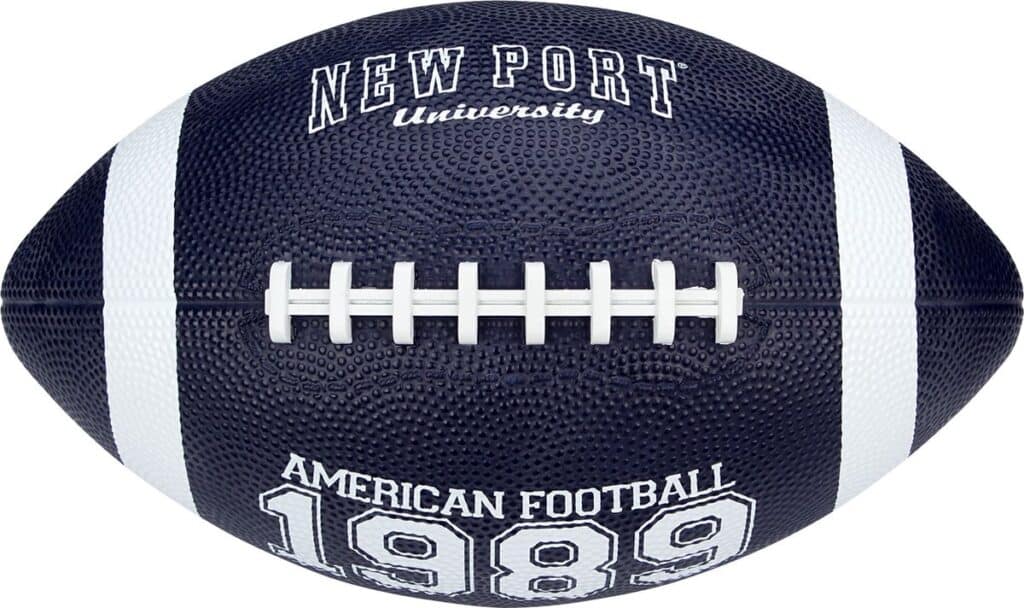 American football met opdruk New Port University 1989.