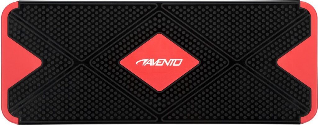 Zwarte Avento balansbord met rode accenten