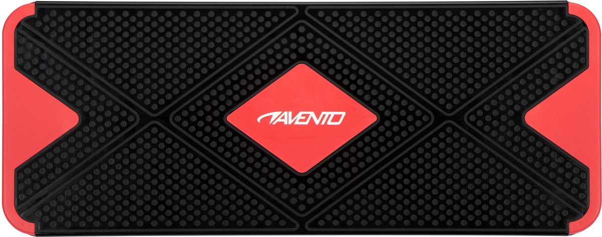 Zwarte Avento balansbord met rode accenten