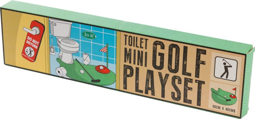 Doos van Toilet Mini Golf Playset